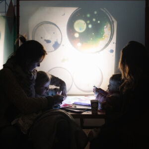 Kunstmachine ouder-kindworkshop samen met Taartrovers