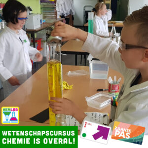 Start wetenschapscursus Chemie is overal! 8-12 jaar