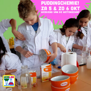 Puddingchemie! 7-14 jaar - Weekend van de Wetenschap